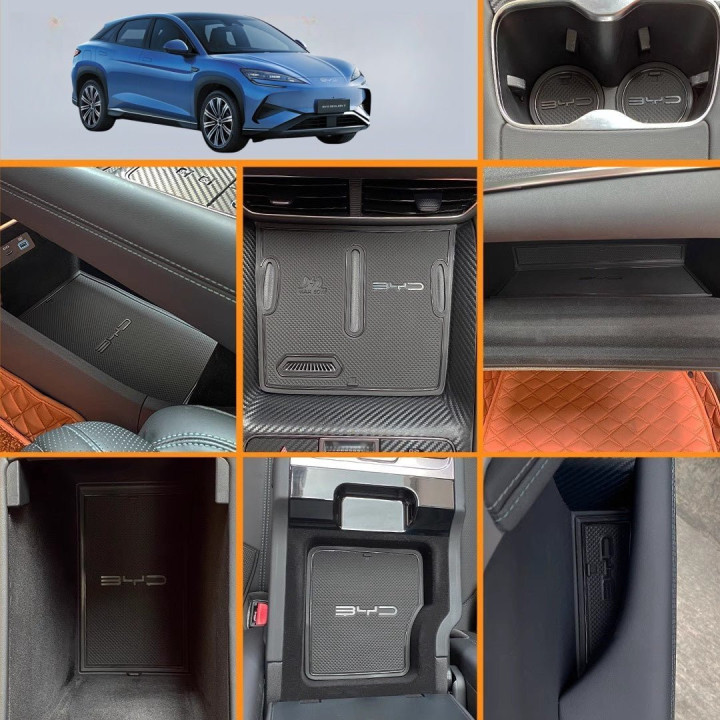 Door Storage Box & Water Cup Tank Mats for BYD Sealion 7