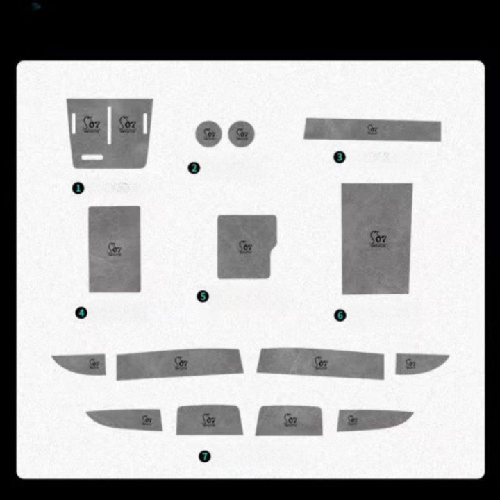 Door Storage Box & Water Cup Tank Mats for BYD Sealion 7