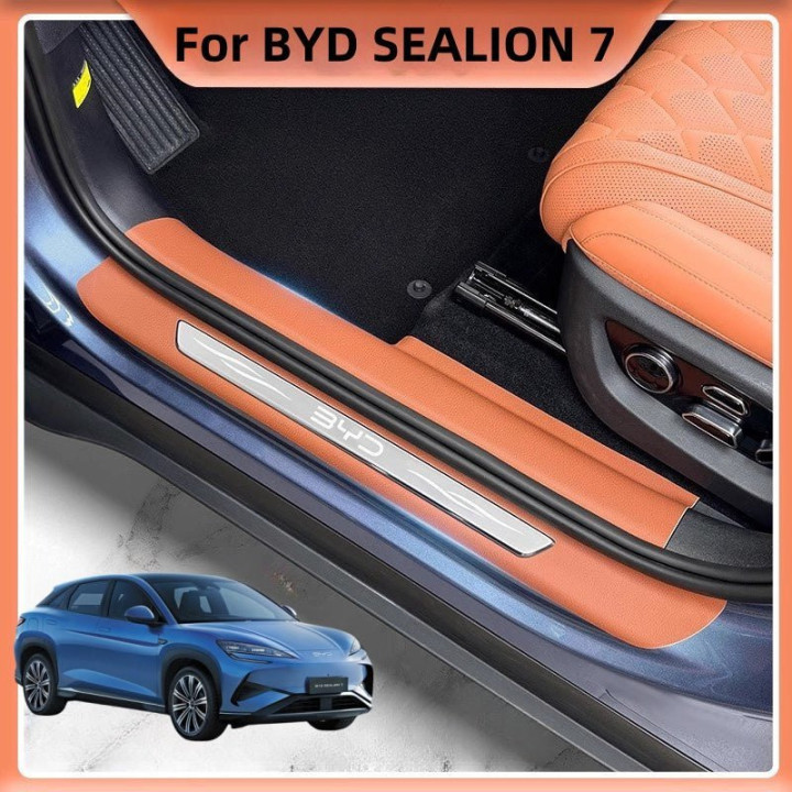 Leather Door Sill Protector for BYD Sealion 7