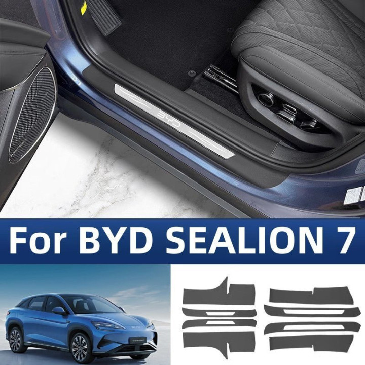 Leather Door Sill Protector for BYD Sealion 7