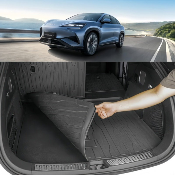 Trunk Rubber Floor Mat & Seat Back Protector for BYD Sealion 7