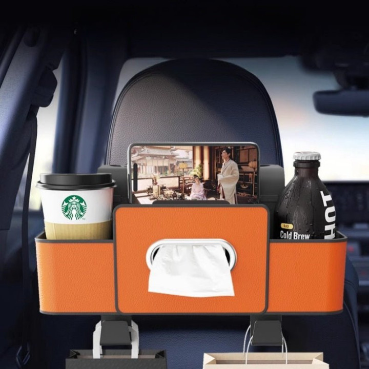 Car Rear Passenger Tissue Box & Phone Holder for XPENG G6/G9/P7/P7+/X9