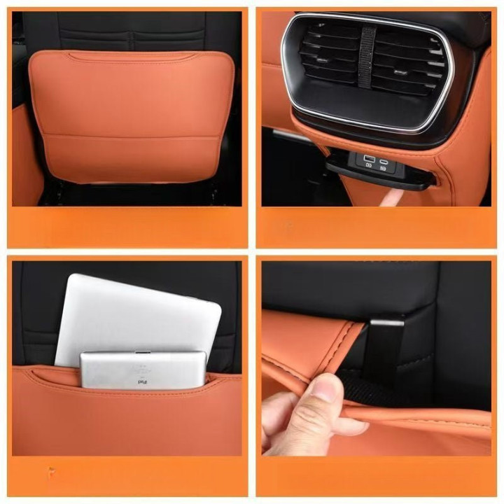Leather Seat Back Anti-Kick Protector Mats for BYD Sealion 7