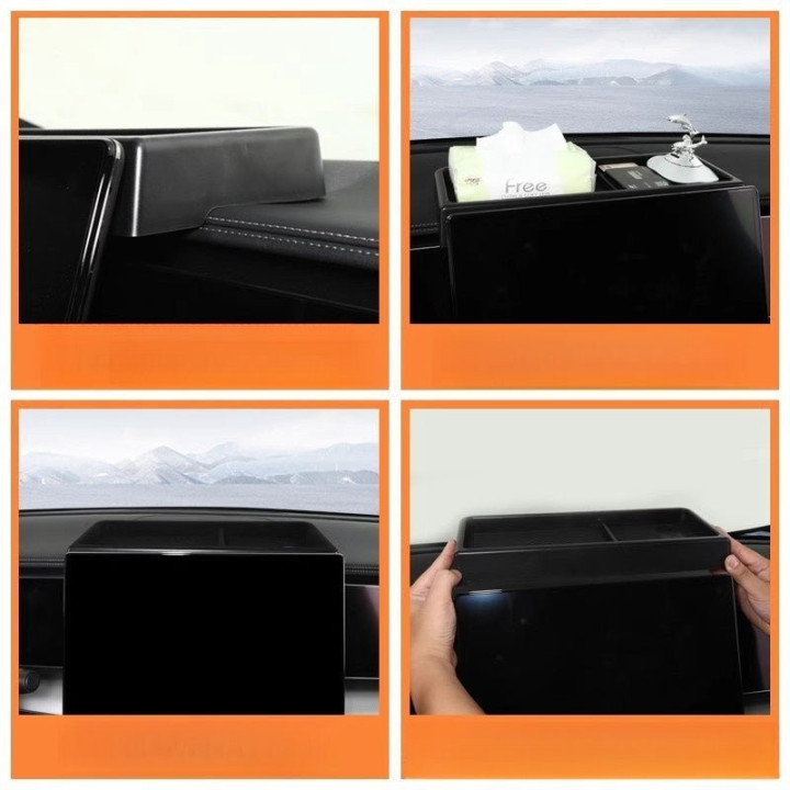 ABS Screen Rear Tissue Storage Box for BYD Sealion 7