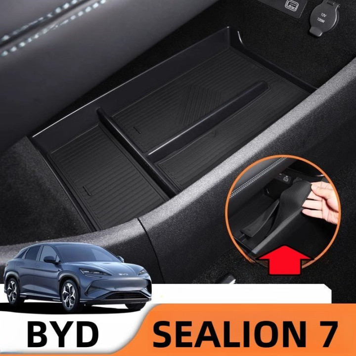 TPE Lower Center Console Storage Box for BYD Sealion 7