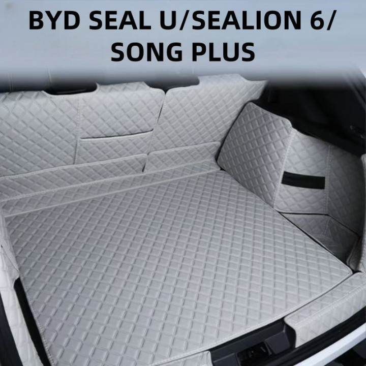 Premium Full-Cover Leather Trunk Mat for BYD Seal U & Sealion 6