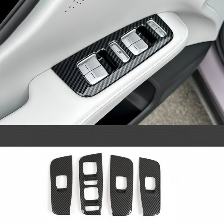 Carbon Fiber ABS Window Switch Cover for 2023-2026 XPENG G6