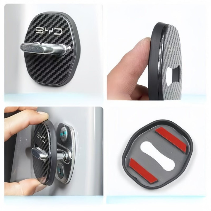 Stainless Steel Door Lock Covers for BYD (4 Pcs)