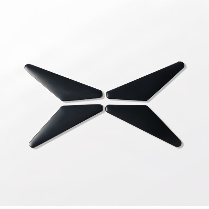 Gloss Black Alloy Badge Overlay Kit for Xpeng G6 2023-2026