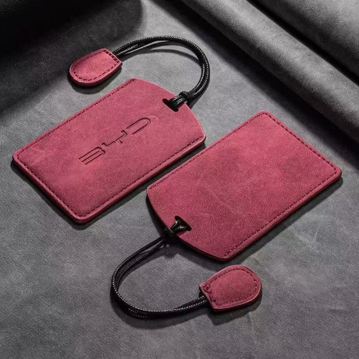 Suede NFC Card Key Cover Case for BYD EV Card Key