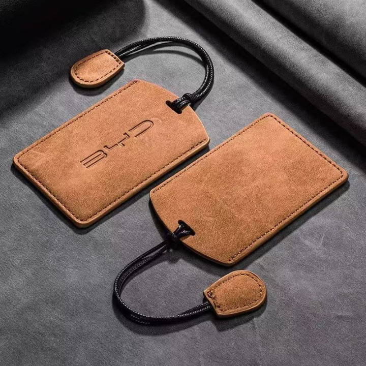 Suede NFC Card Key Cover Case for BYD EV Card Key