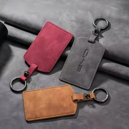 Suede NFC Card Key Cover Case for BYD EV Card Key