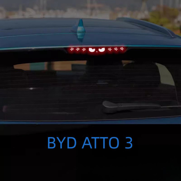 Rear Brake Light Warning Sticker for BYD ATTO 3/Dolphin/Seal