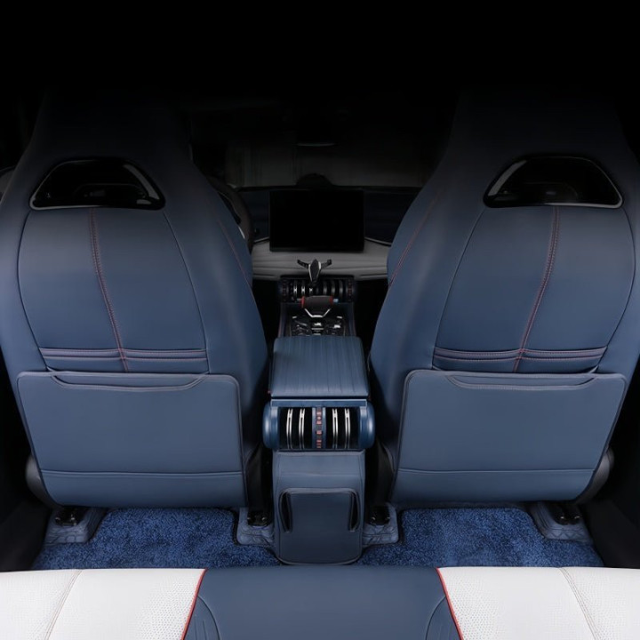 Half-Wrapped Leather Seat Back Kick Mat for BYD Atto 3 2023-2026