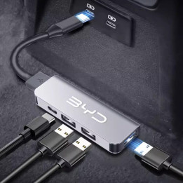 4-in-1 USB Hub Dock Charger for BYD