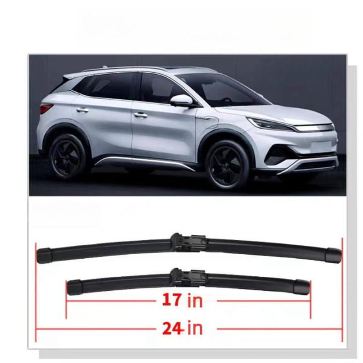 Front Windshield Wiper Blades (2 Pcs) for BYD ATTO 3 (2023-2026)