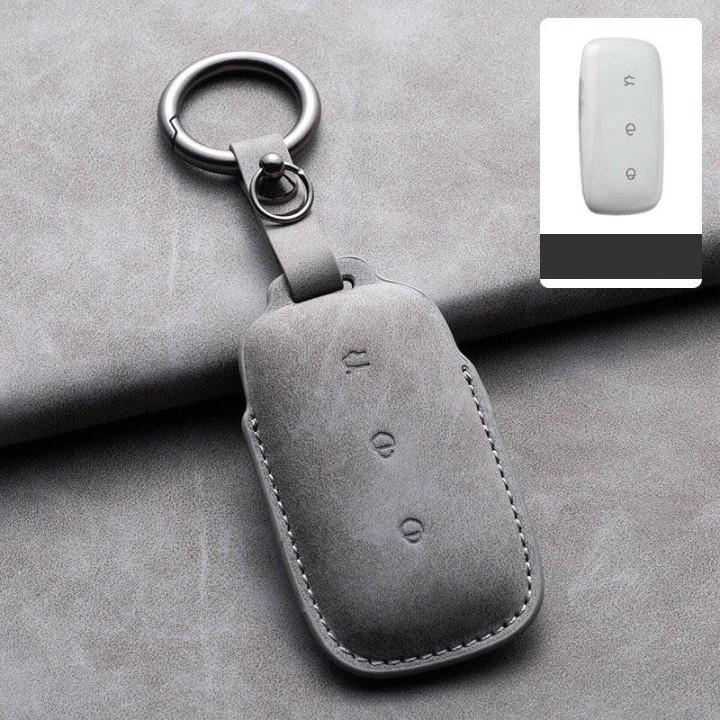 Suede Leather Key Holder for GeelyEX5/ E5 /Geely Starray EM-i