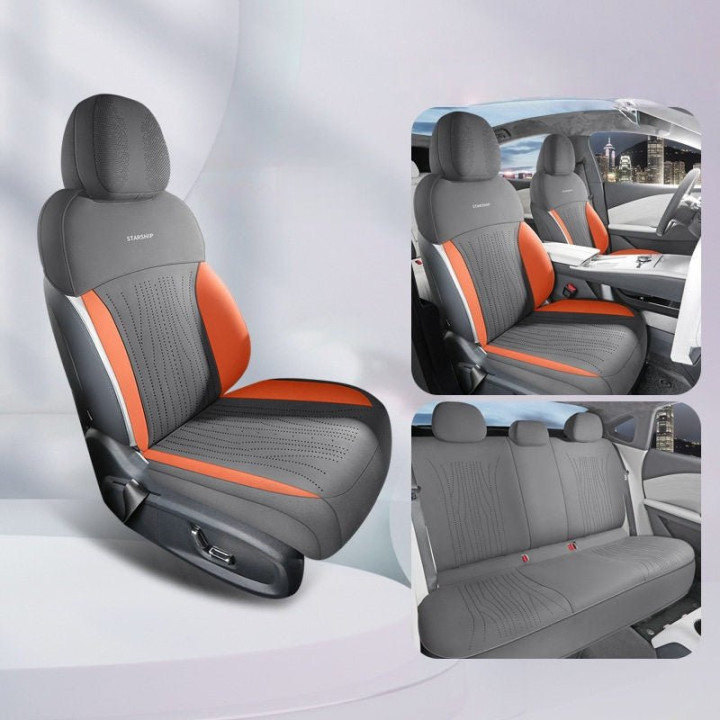 Half-Wrapped Premium Suede Seat Covers for Geely Starray EM-i