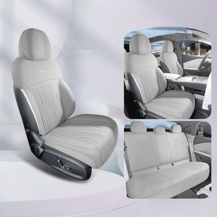 Half-Wrapped Premium Suede Seat Covers for Geely Starray EM-i