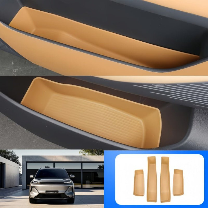 Front & Rear Door Storage Organizer Trays for Geely Starray EM-i