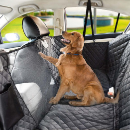Hunde-Schutzmatte für Rückbank schwarz für MG