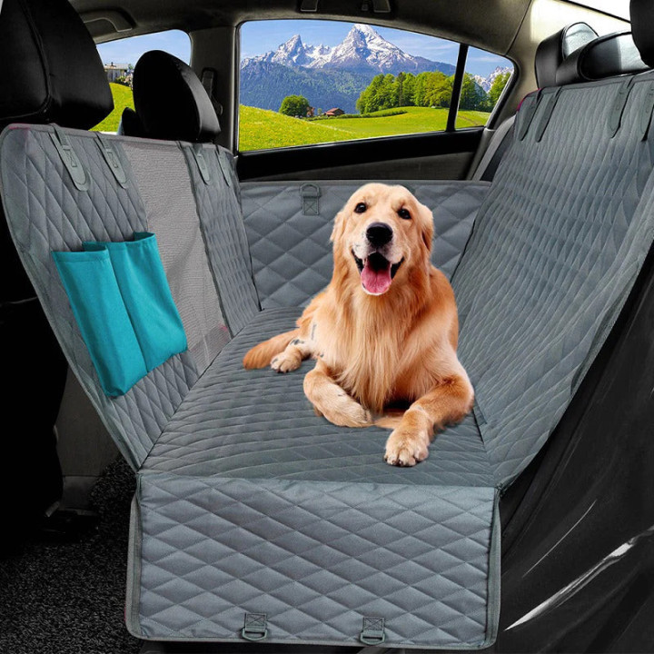 Hunde-Schutzmatte für Rückbank schwarz für MG – Bild 5