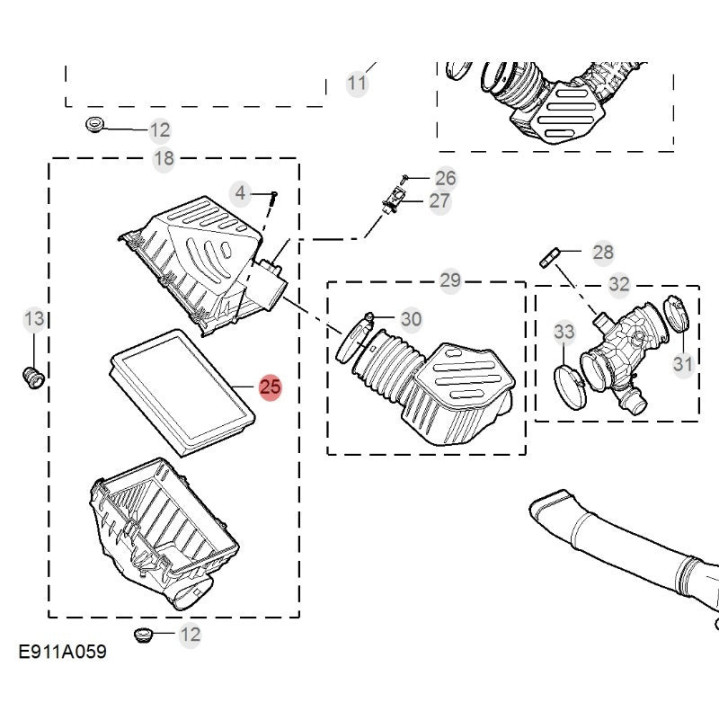 OEM-Klimafiltereinsatz für MG HS
