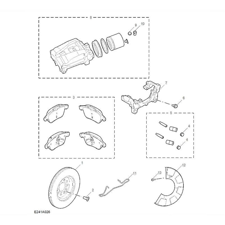 OEM-Bremsbelagsatz für MG ZS – Bild 2