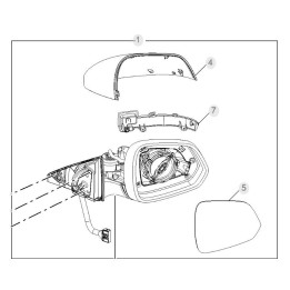 OEM-Spiegelabdeckung für MG HS