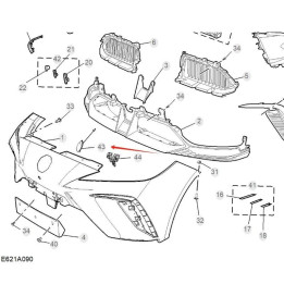 Originale Abschlepphaken-Abdeckung für MG4