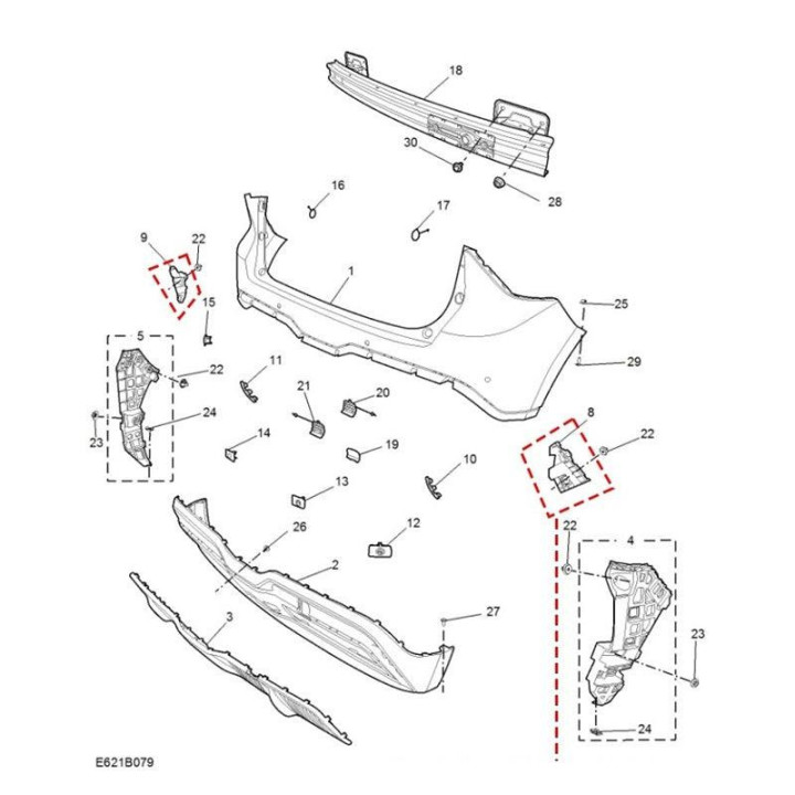 Halterung für Rückleuchte original für MG4 – Bild 3