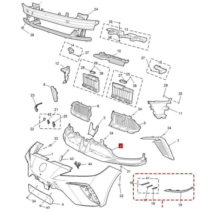 Originale Frontstoßfängerleiste für MG4 – Bild 3