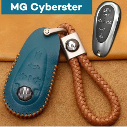 Leder-Schlüsseletui mit Anhänger für MG Cyberster