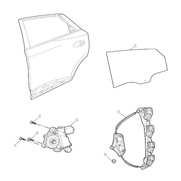 Fensterheber hinten OEM für MG4