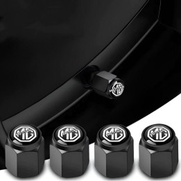 Schwarze Ventilkappen für MG Cyberster, MG HS, MG ZS, MG3, MG4