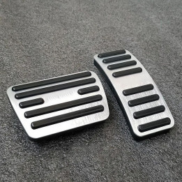 Aluminium-Pedalauflagen gebürstet für MG HS, MG ZS, MG4, MG5, MGS5, MGS6