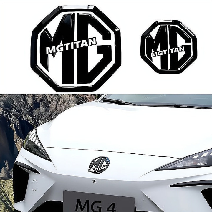 Selbstklebende Embleme Schwarz glänzend für MG4 und MGS5