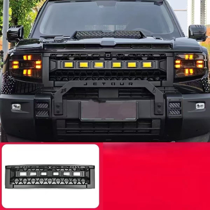 Frontgrill mit Lampen für Jetour T1 – Bild 4