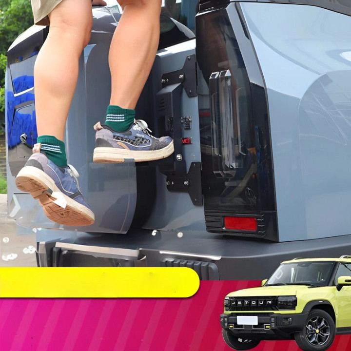 Klappbare Heckklappen-Trittstufe für Jetour T2 – Bild 2