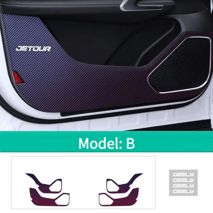 Türschutz-Aufkleber in Carbonoptik für Jetour X70 Plus – Bild 4