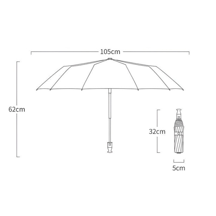 Auto-Regenschirm mit Scheibenhammer für Omoda und Jaecoo – Bild 4
