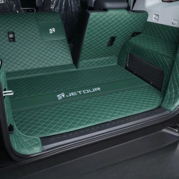 Kofferraummatte aus Leder mit Klett für Jetour T2