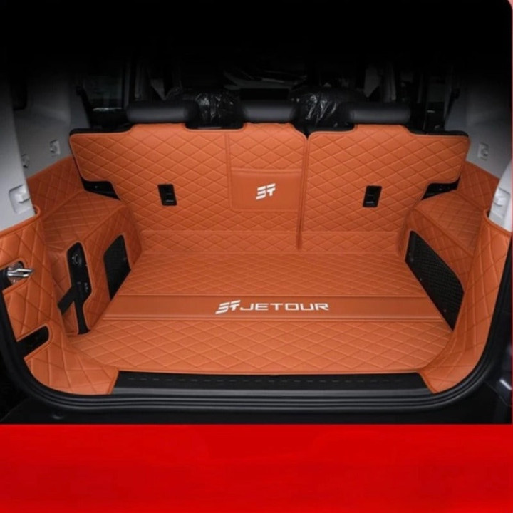 Kofferraummatte aus Leder mit Klett für Jetour T2 – Bild 6