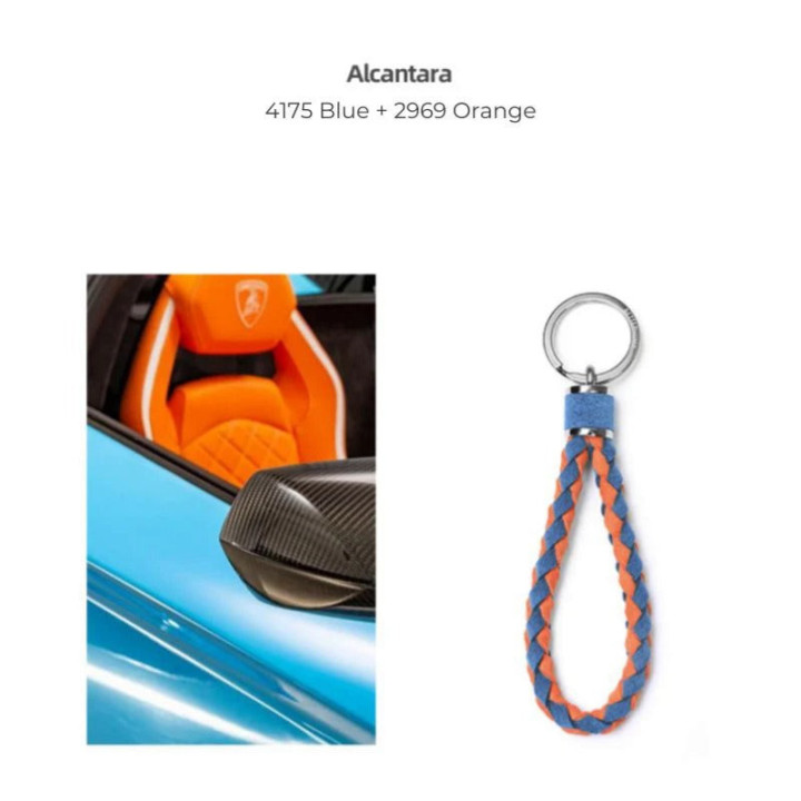 Alcantara Schlüsselanhänger mit Flechtoptik für Jaecoo und Omoda – Bild 2