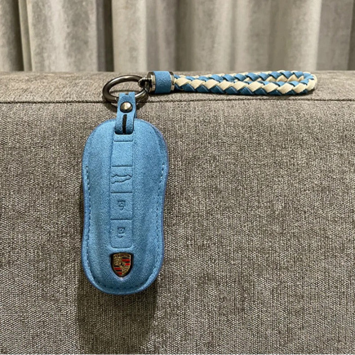 Alcantara Schlüsselanhänger mit Flechtoptik für Jaecoo und Omoda – Bild 5