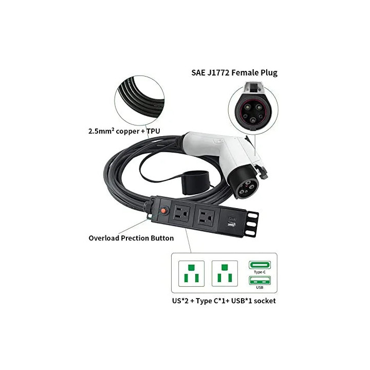 V2L-Adapter mit Steckdosenleiste für Omoda und Jaecoo – Bild 7