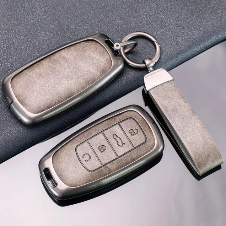Schlüsselhülle aus Metall und Leder für Omoda 5 – Bild 7