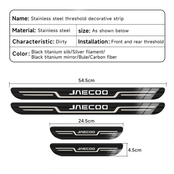 Einstiegsleisten aus Stahl für Jaecoo 5, Jaecoo 7 und Jaecoo 8 – Bild 16