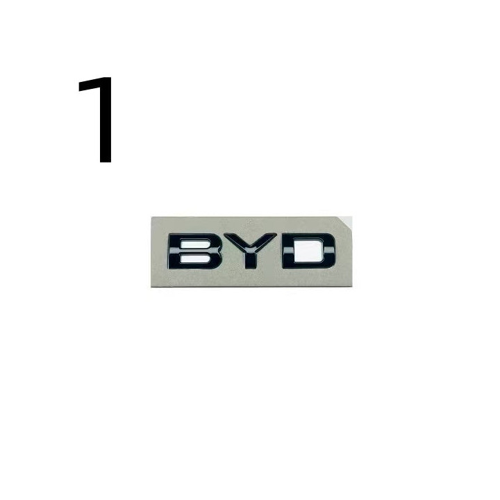 Heckstoßfänger-Emblem schwarz glänzend für BYD – Bild 3