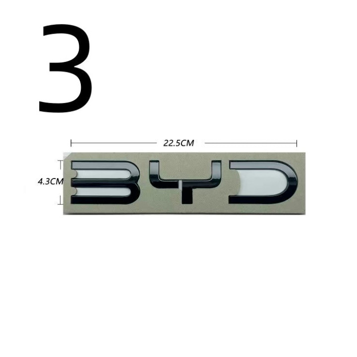 Heckstoßfänger-Emblem schwarz glänzend für BYD – Bild 5